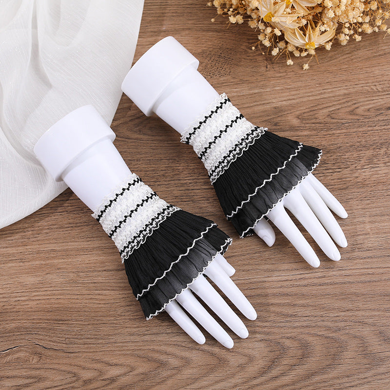 Lace Bell Sleeve Detachable Cuffs for Women