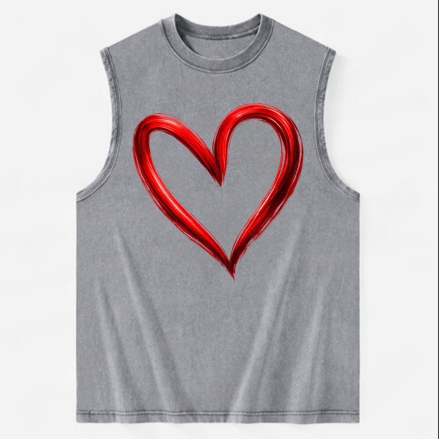 Love Heart - Vintage Washed Tank