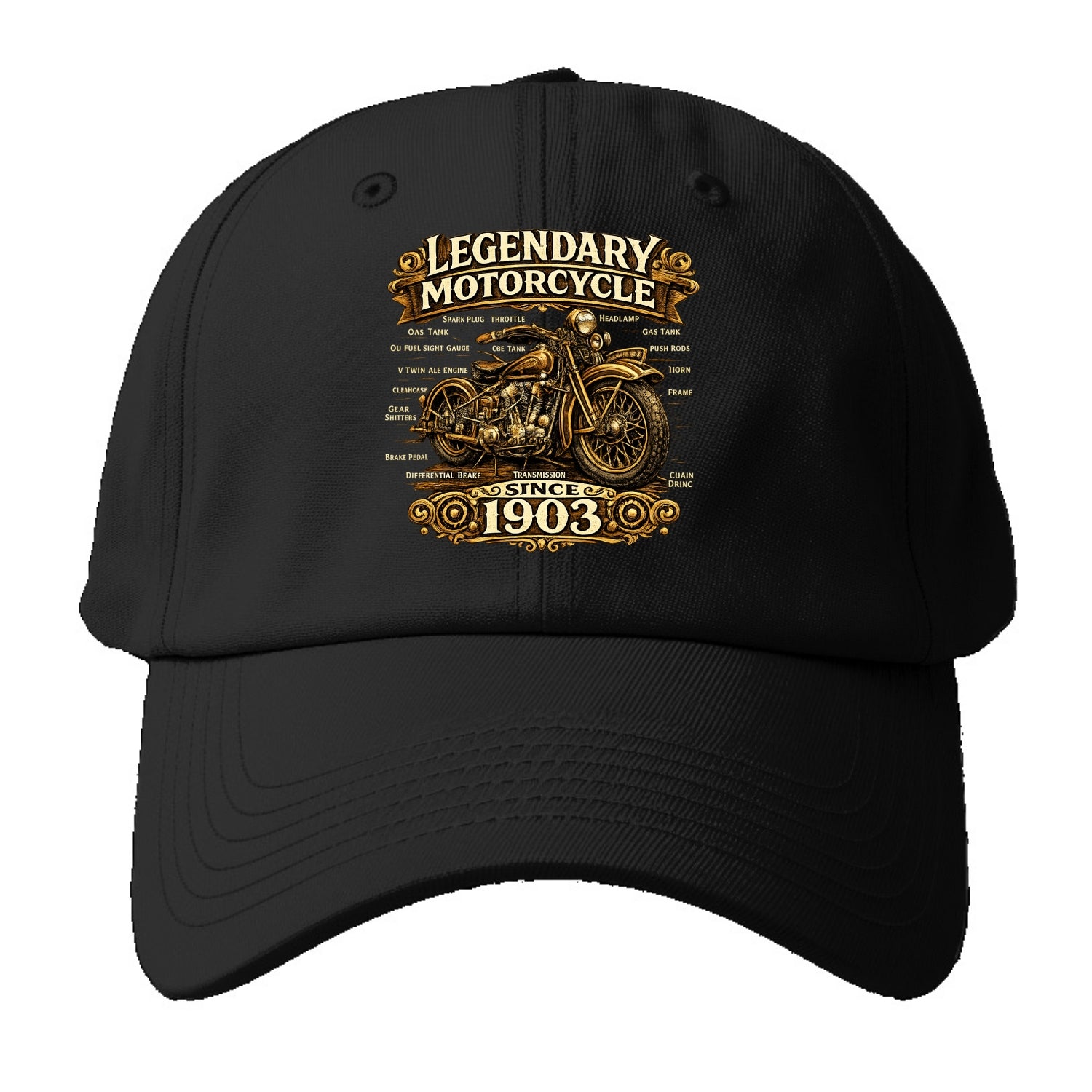 Legendary Motorcycle 1903 - Baseball Cap For Big Heads