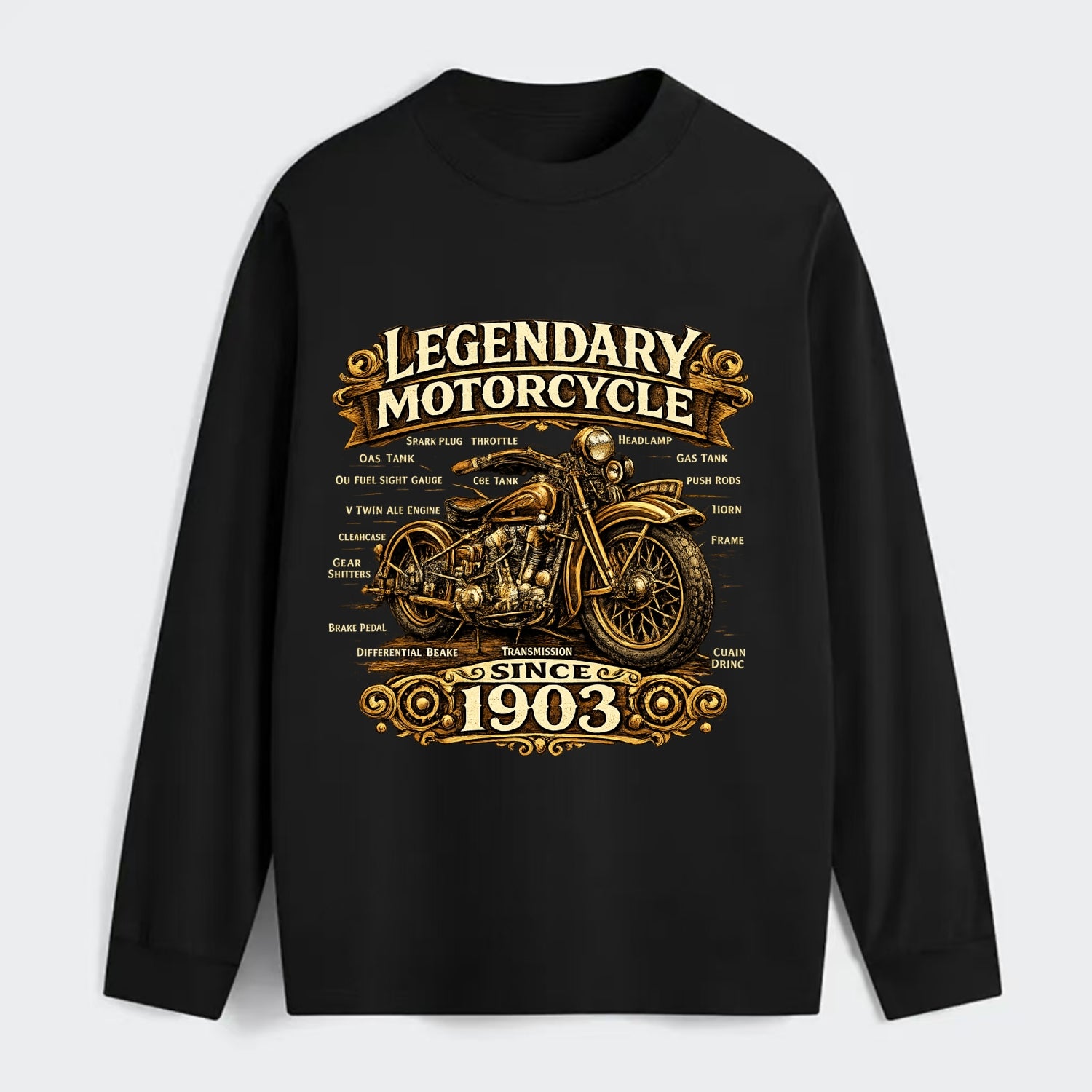 Legendary Motorcycle 1903 - Classic Long Sleeve Shirt