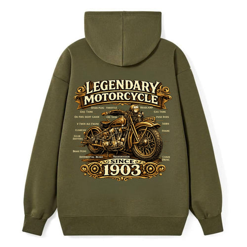 Legendary Motorcycle 1903 - Classic Pullover Hoodie