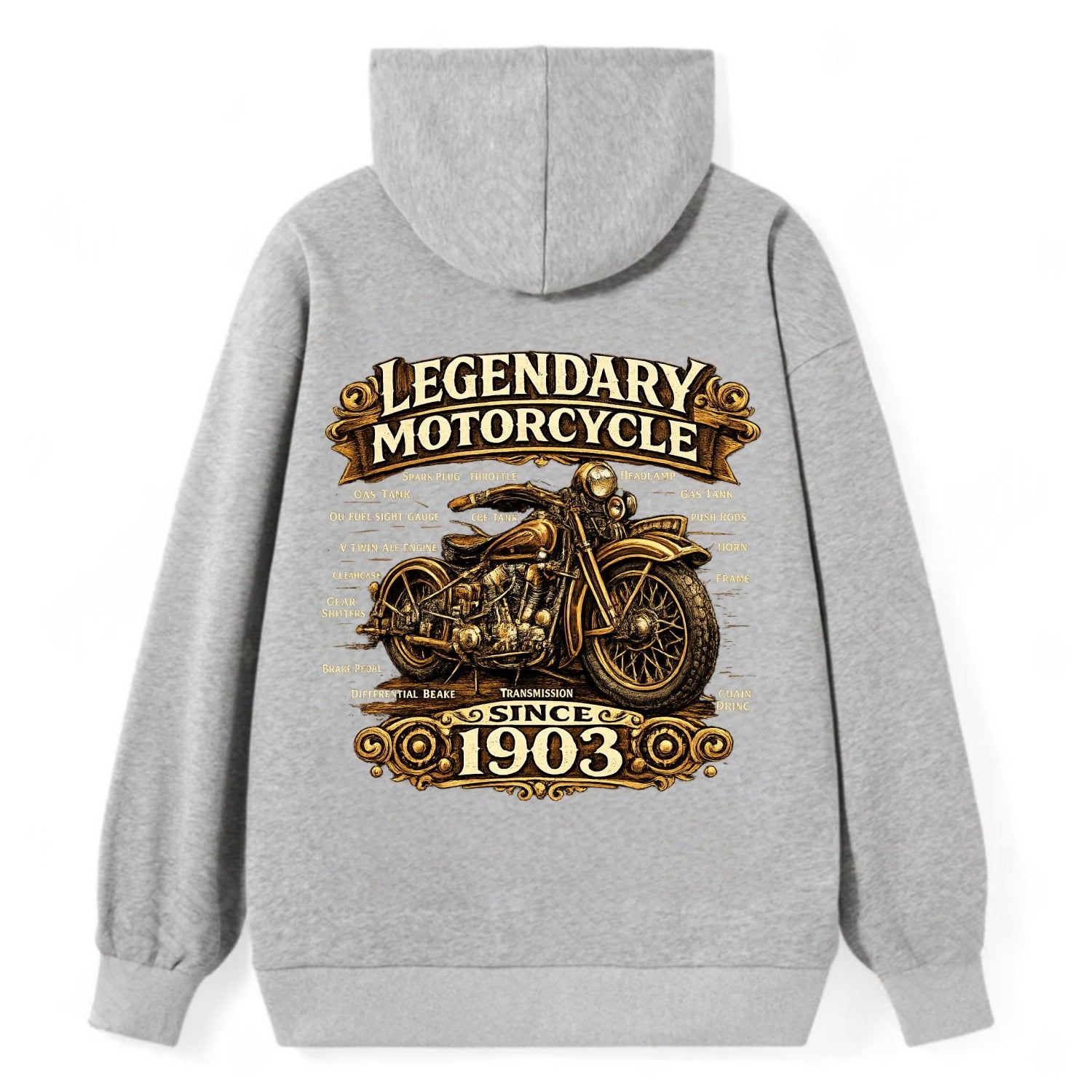 Legendary Motorcycle 1903 - Classic Pullover Hoodie