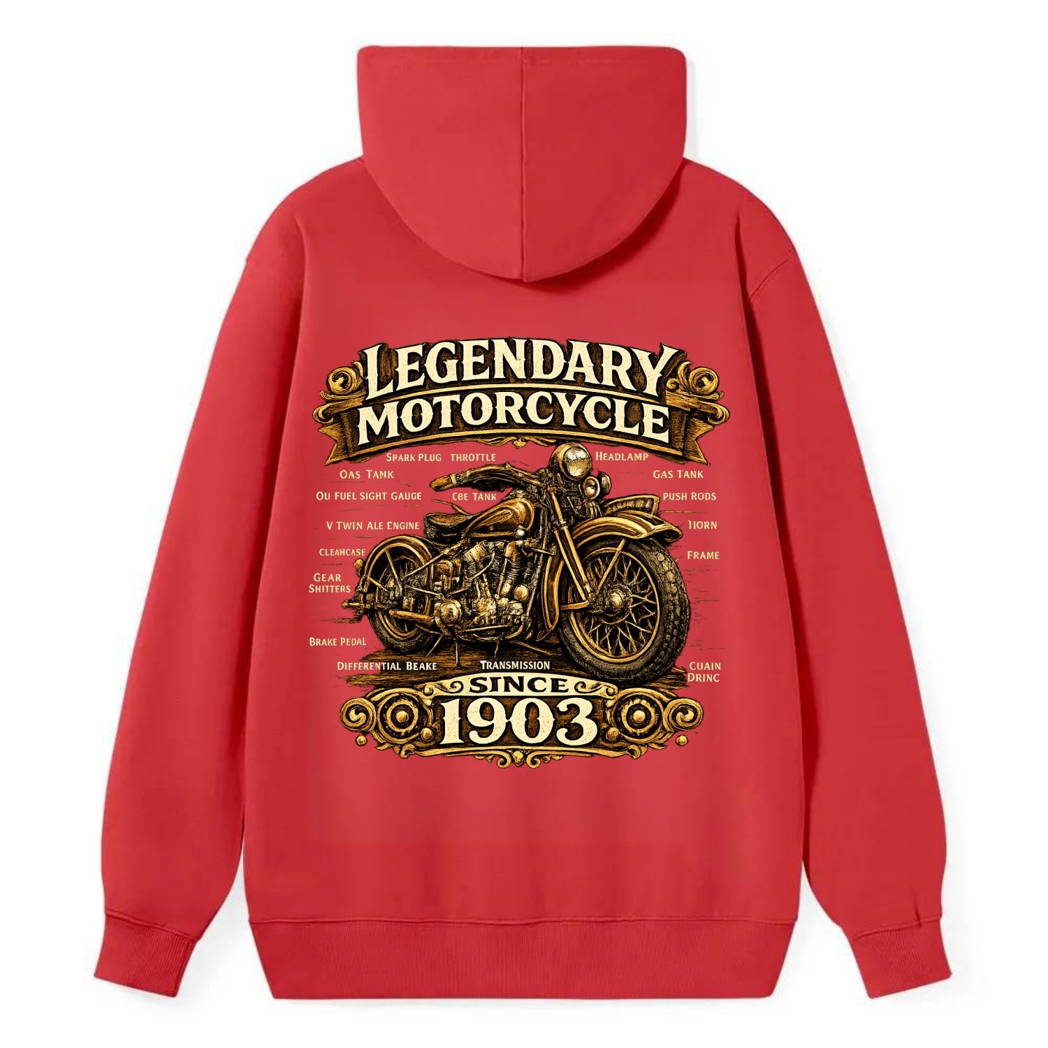 Legendary Motorcycle 1903 - Classic Pullover Hoodie