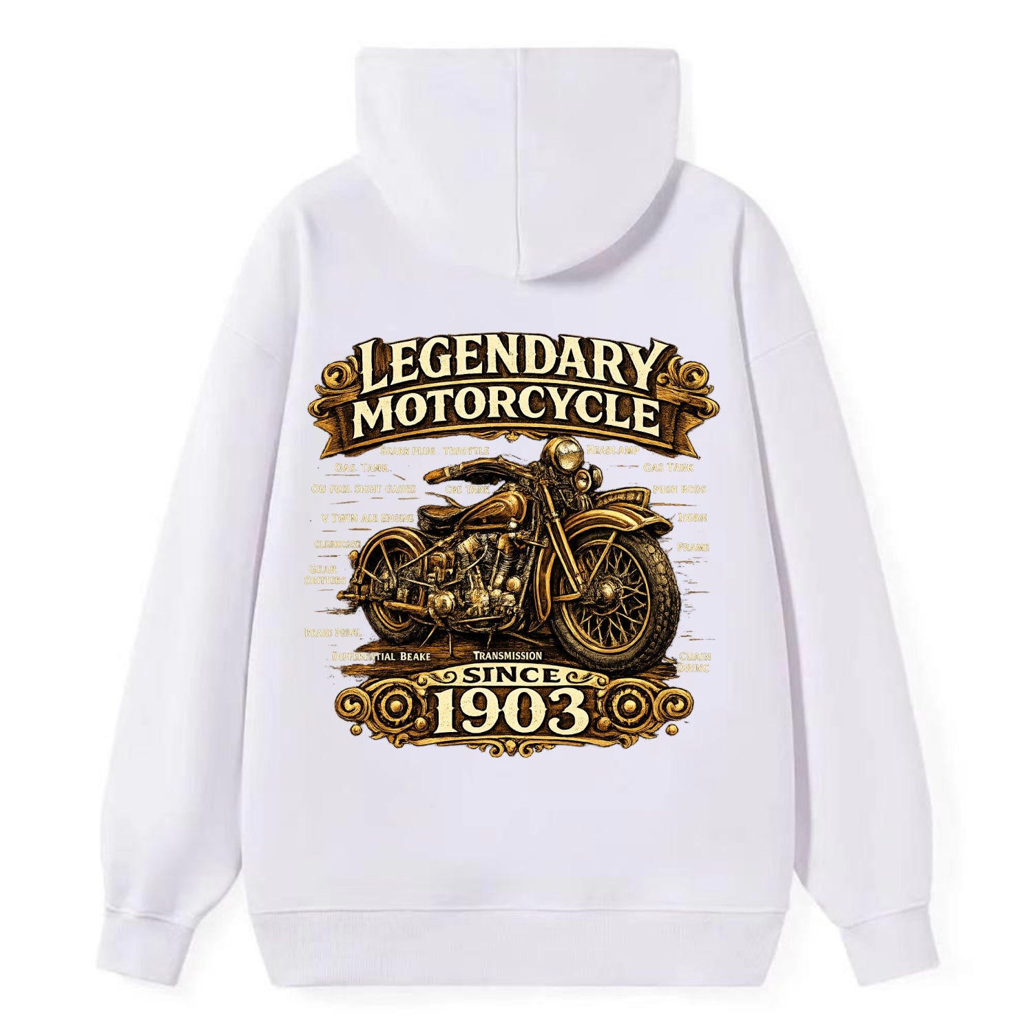Legendary Motorcycle 1903 - Classic Pullover Hoodie