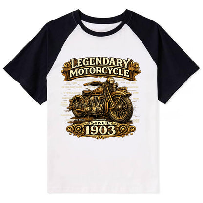 Legendary Motorcycle 1903 - Contrast Raglan T-shirt