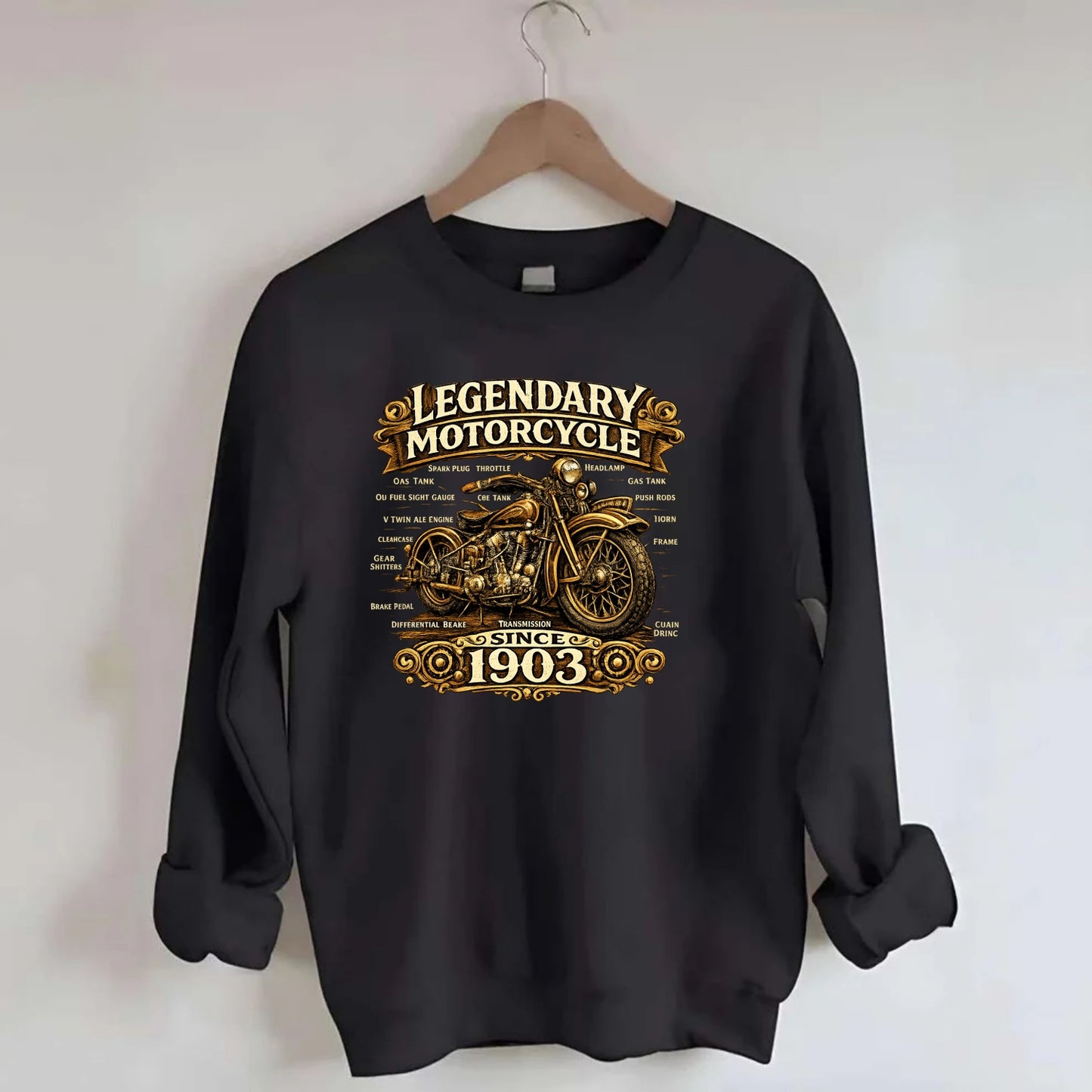 Legendary Motorcycle 1903 - Crewneck Sweatshirt