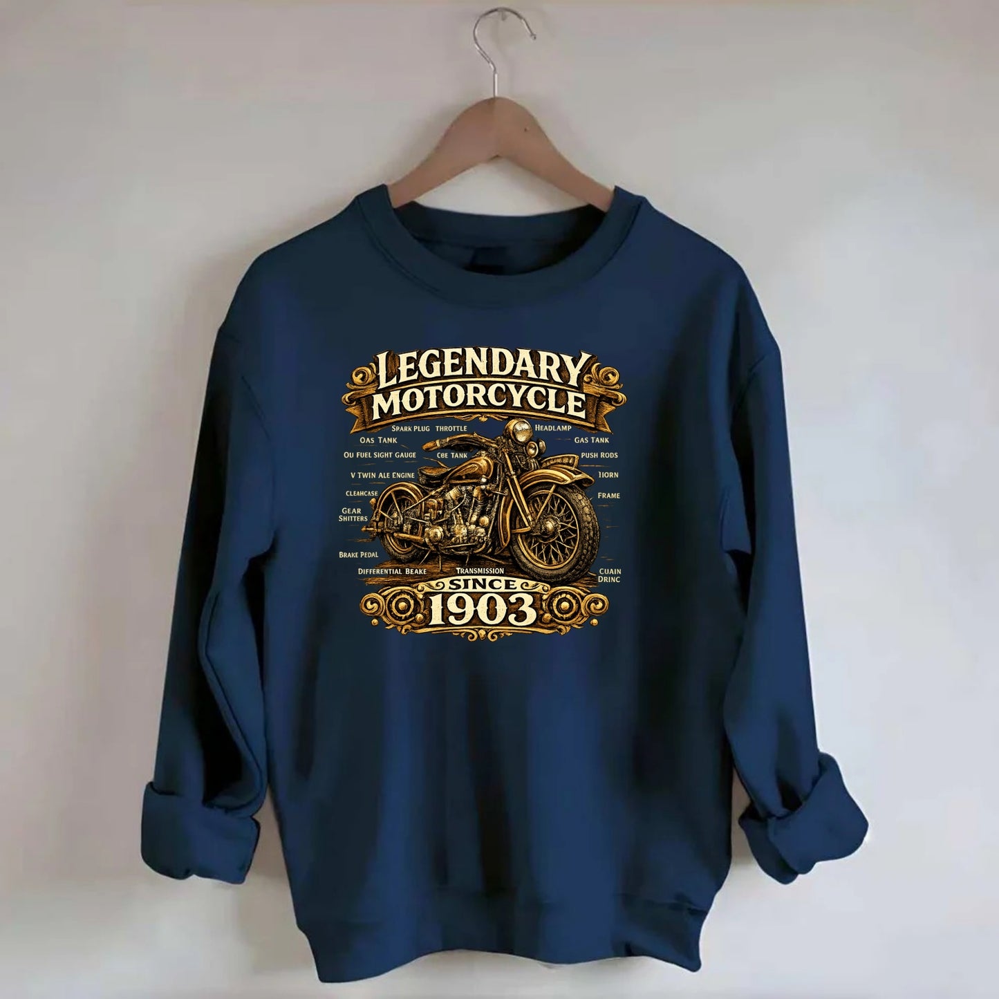 Legendary Motorcycle 1903 - Crewneck Sweatshirt
