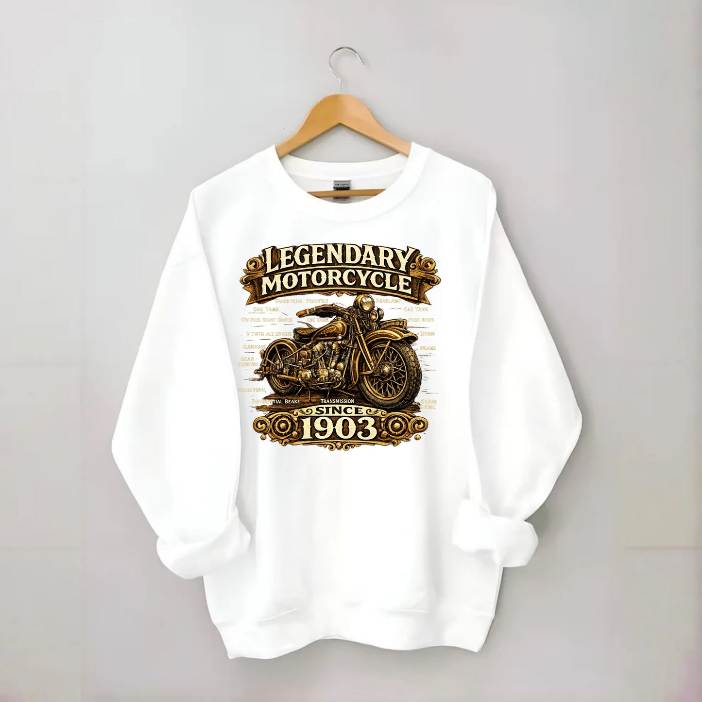 Legendary Motorcycle 1903 - Crewneck Sweatshirt