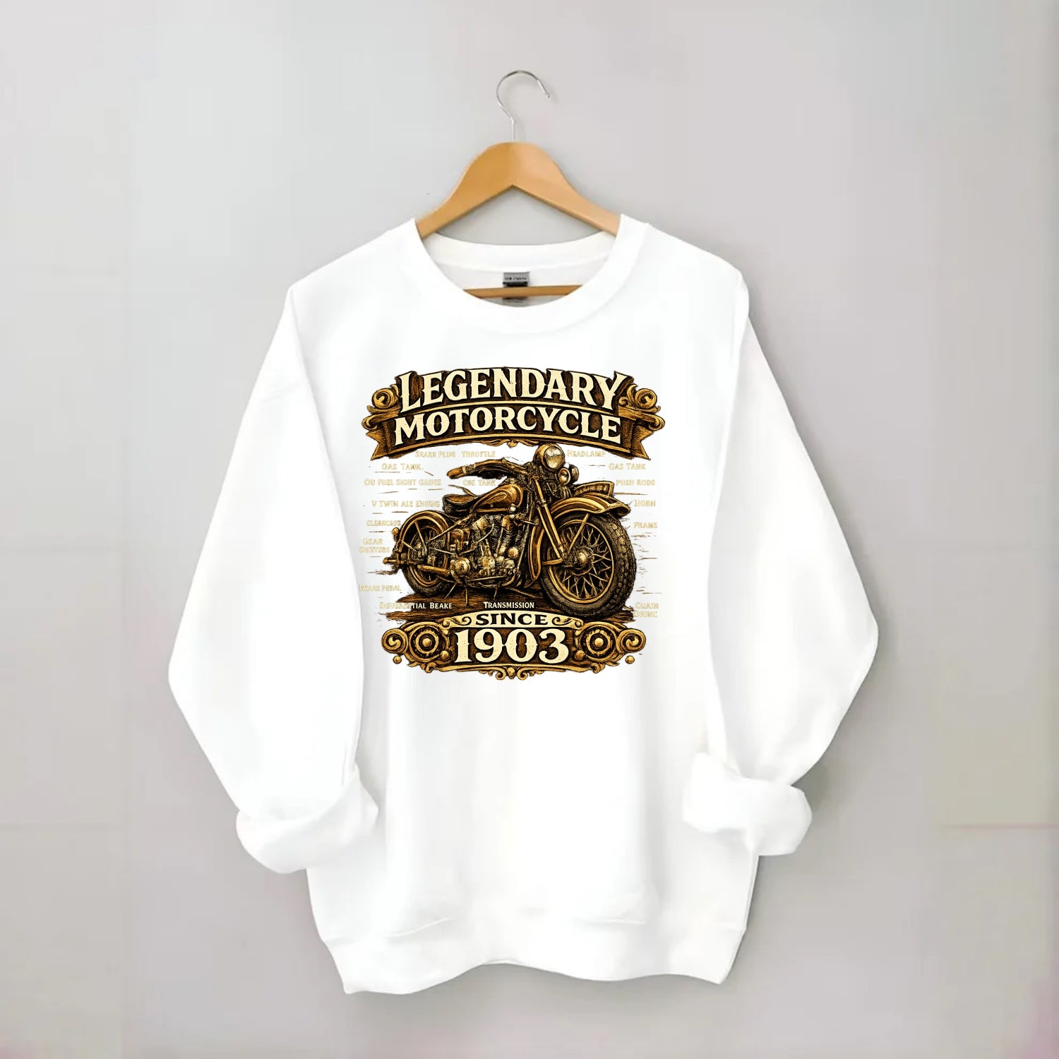 Legendary Motorcycle 1903 - Crewneck Sweatshirt