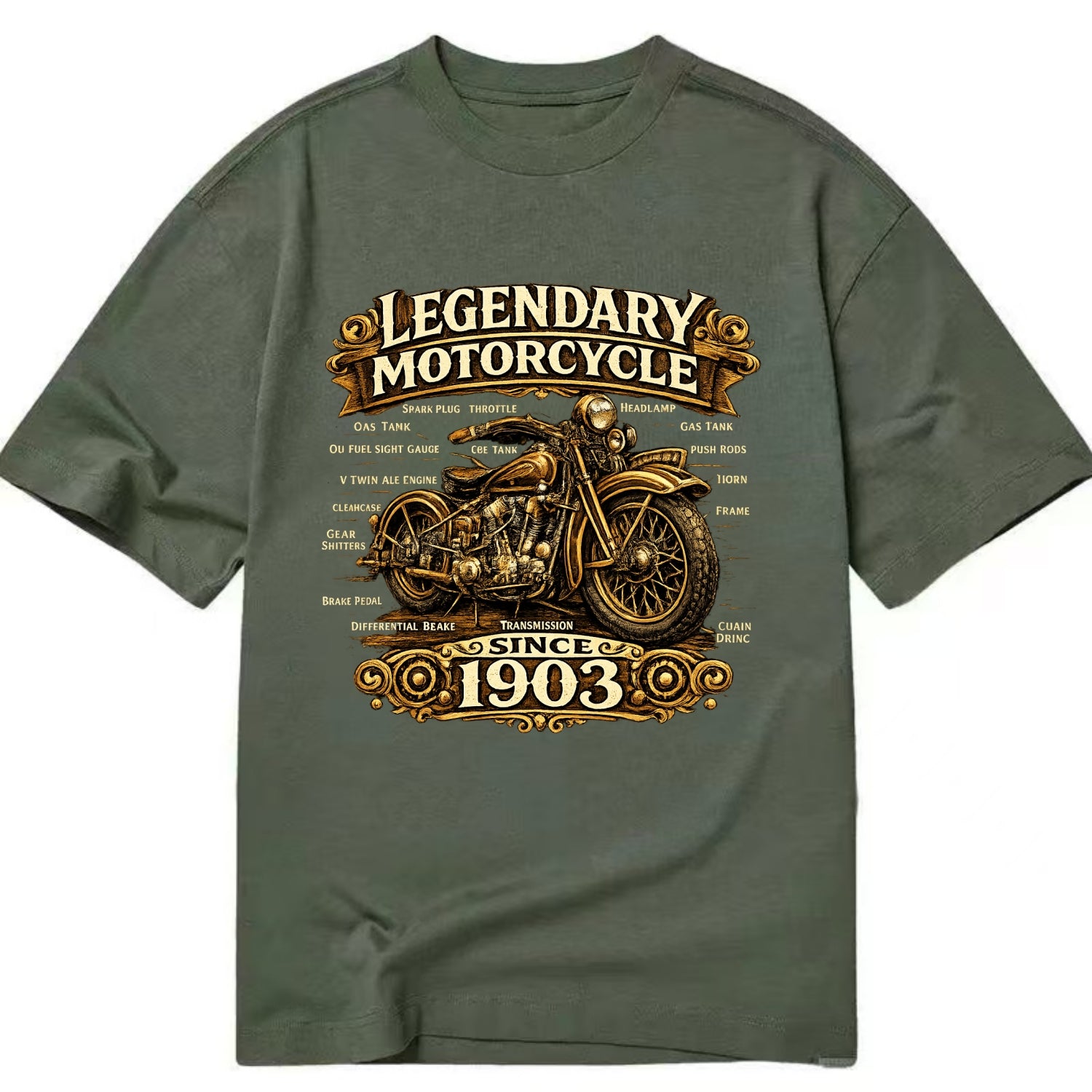 Legendary Motorcycle 1903 - Classic T-shirt