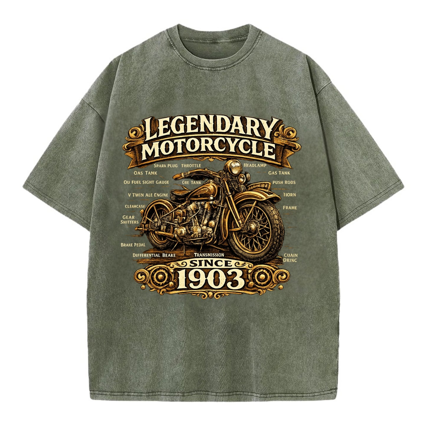 Legendary Motorcycle 1903 - Vintage T-shirt