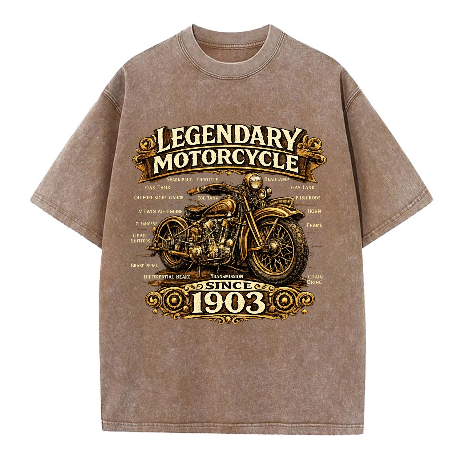 Legendary Motorcycle 1903 - Vintage T-shirt