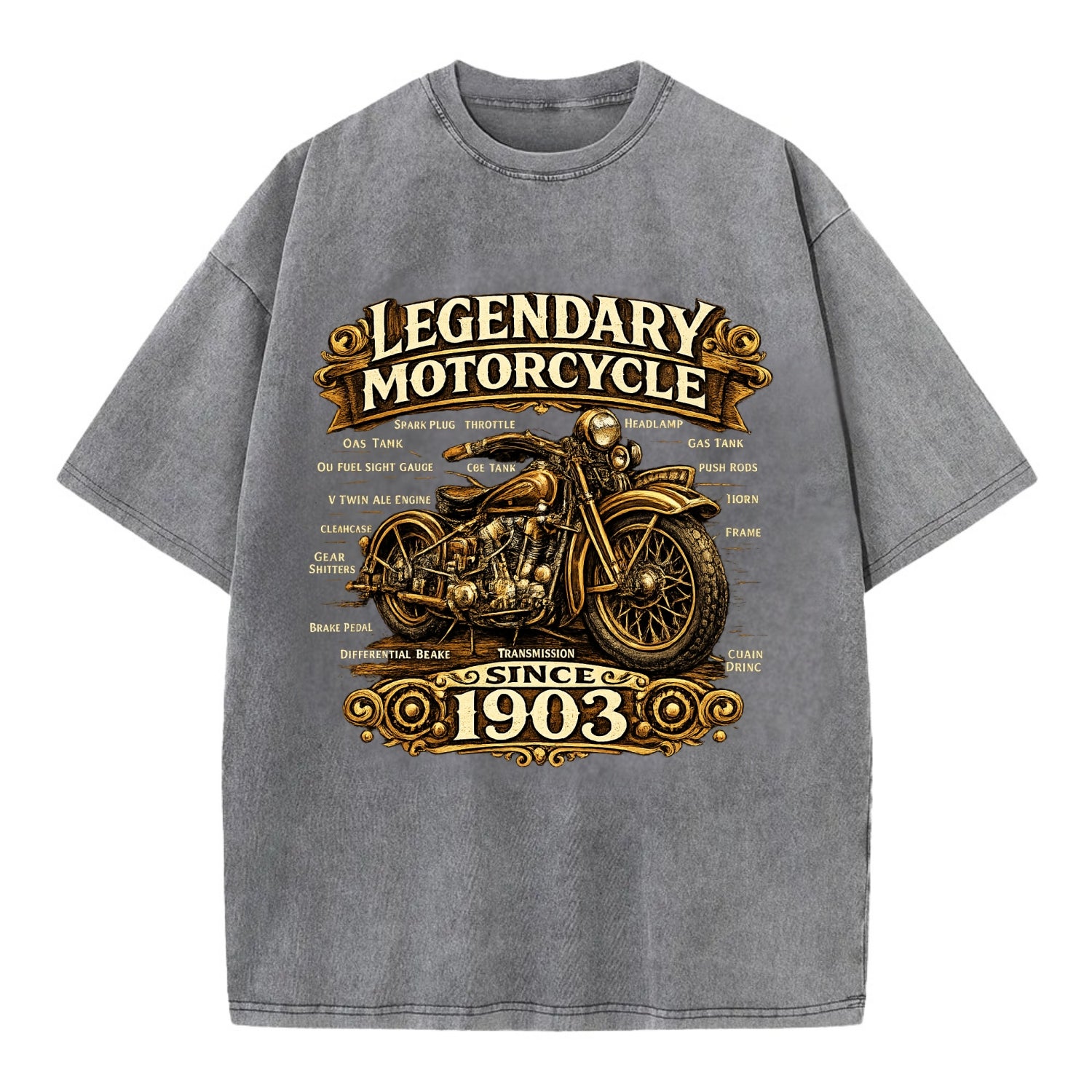 Legendary Motorcycle 1903 - Vintage T-shirt