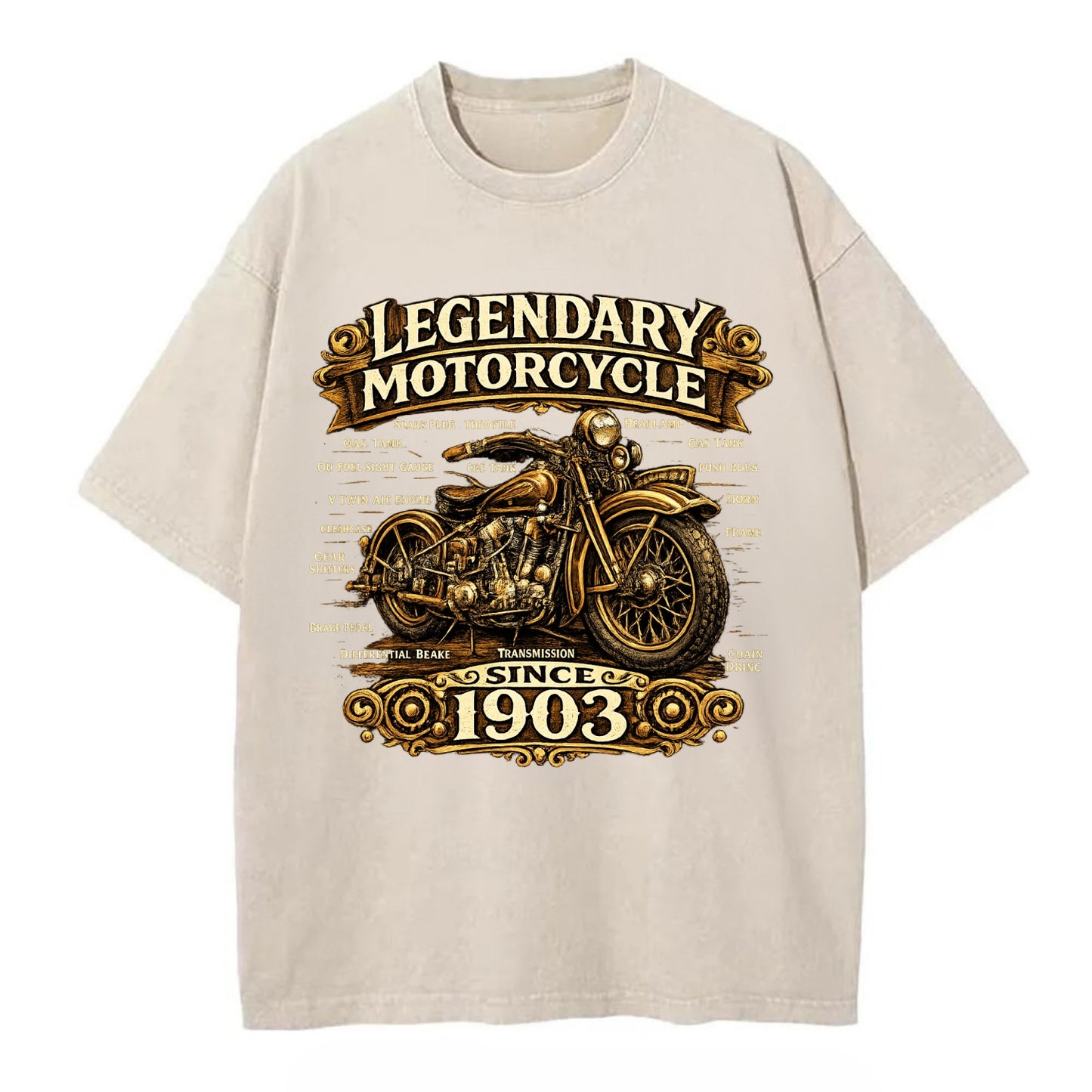 Legendary Motorcycle 1903 - Vintage T-shirt