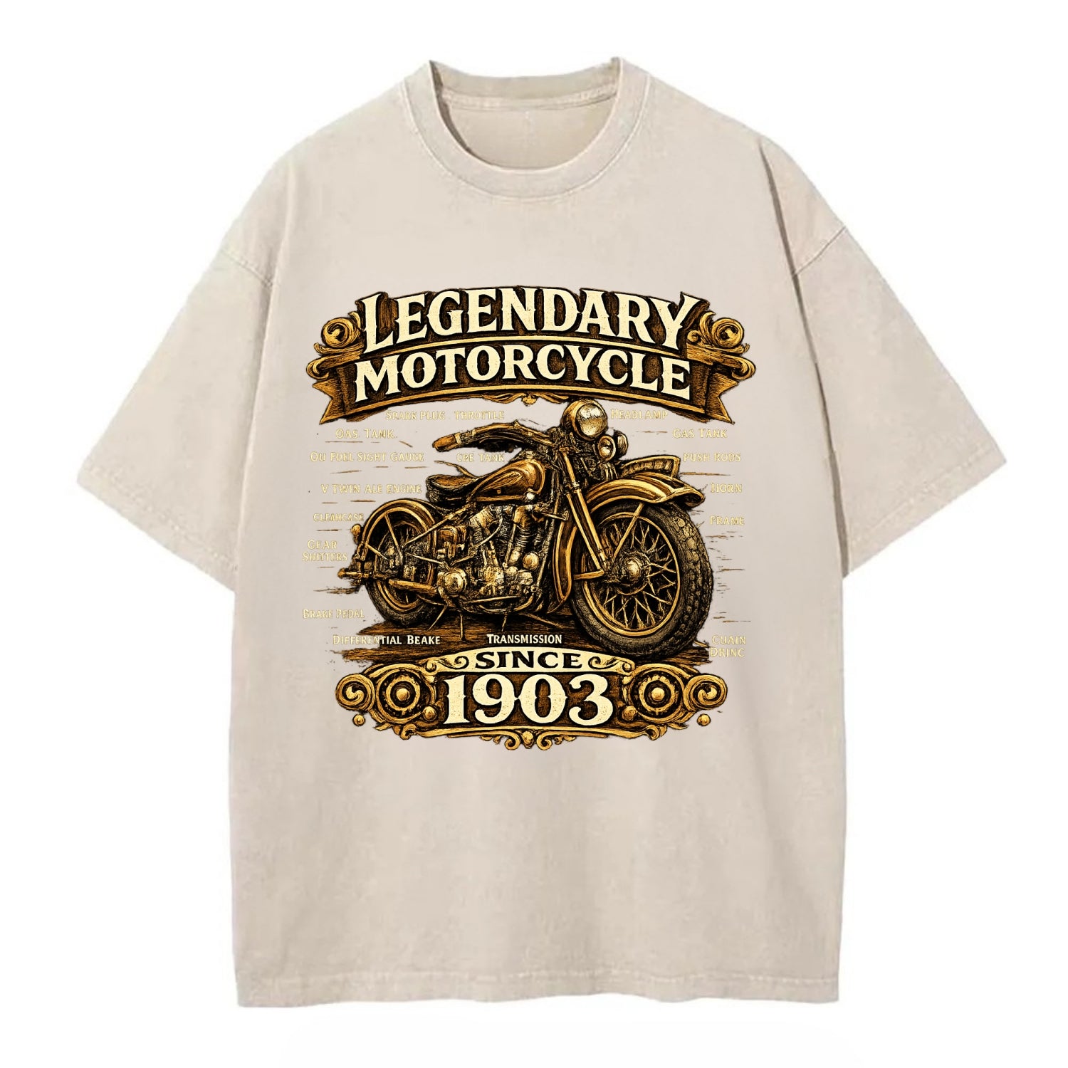 Legendary Motorcycle 1903 - Vintage T-shirt