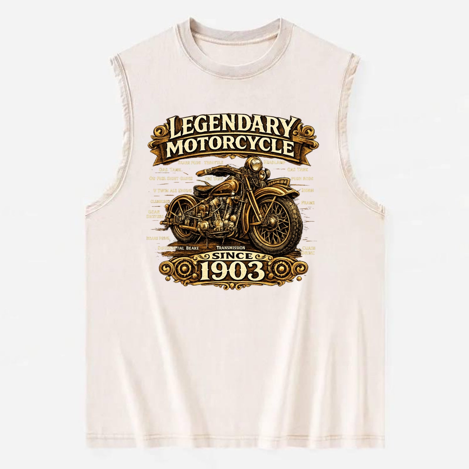 Legendary Motorcycle 1903 - Vintage Washed Tank