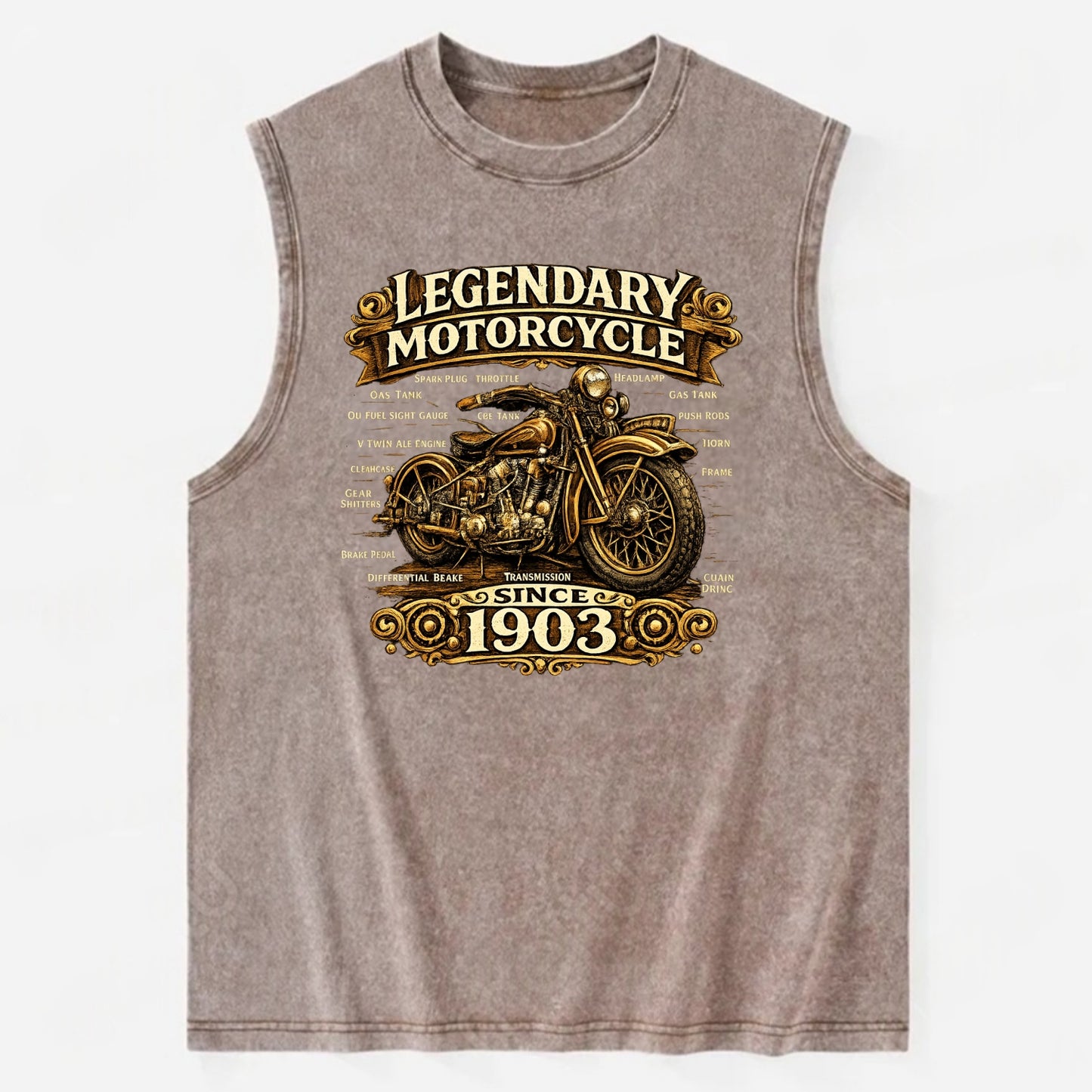Legendary Motorcycle 1903 - Vintage Washed Tank