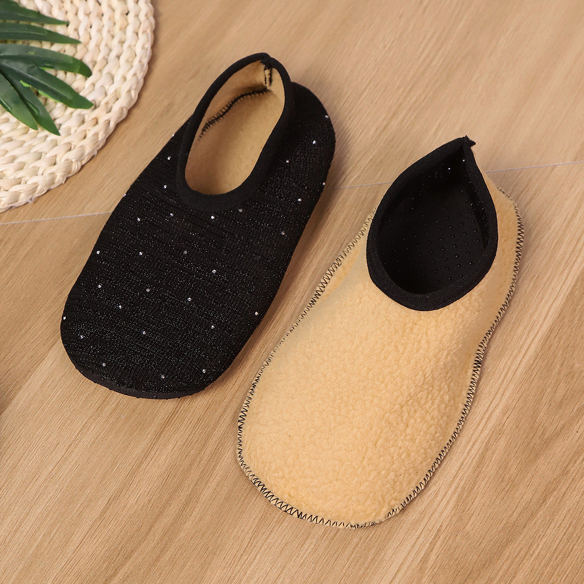 Leopard Print Cozy Floor Socks for Women