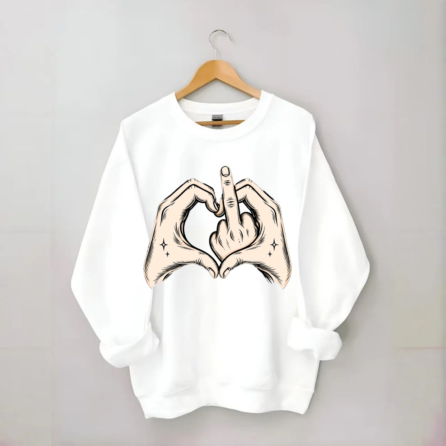Love You Symbol - Crewneck Sweatshirt