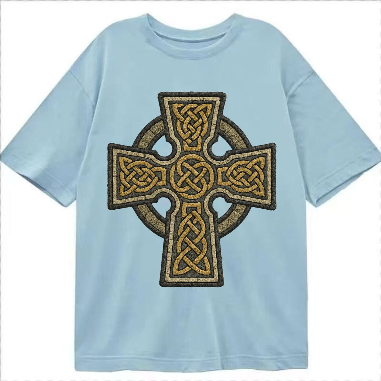 Celtic Cross  - Classic T-shirt – Light Blue