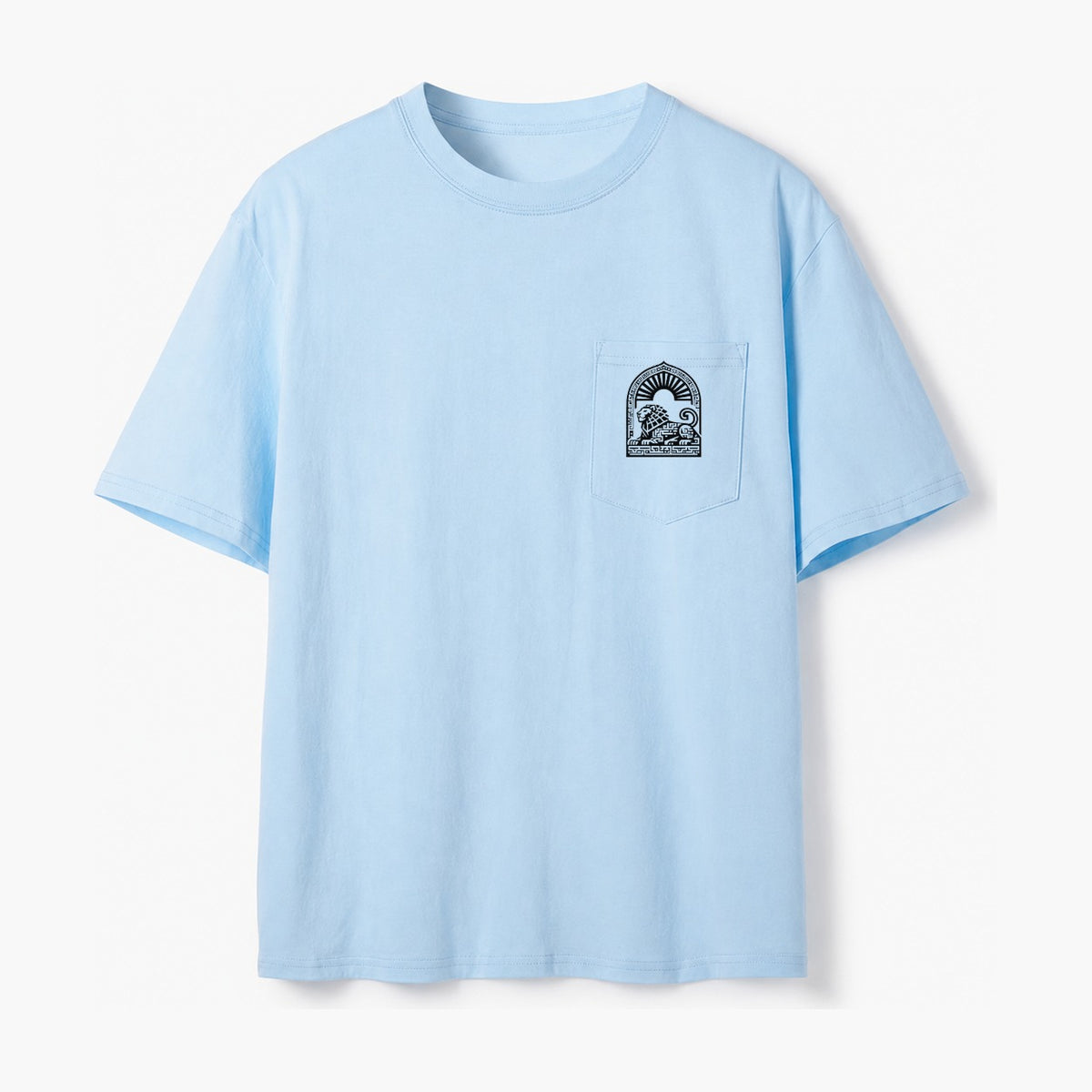 Persian Lion Arch Pocket T-Shirt – Light Blue