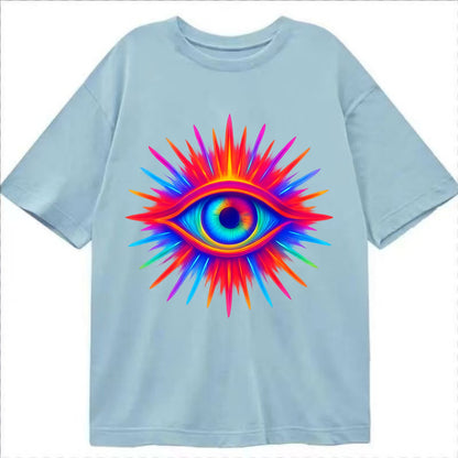Rainbow Third Eye - Prismatic eye radiat Classic T-shirt - Light Blue