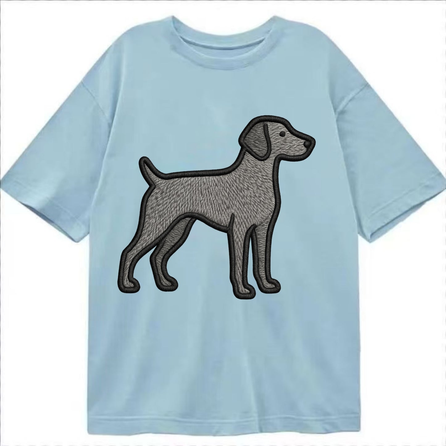 Weimaraner - Trendy gray ghost design wi - Classic T-shirt - Light Blue