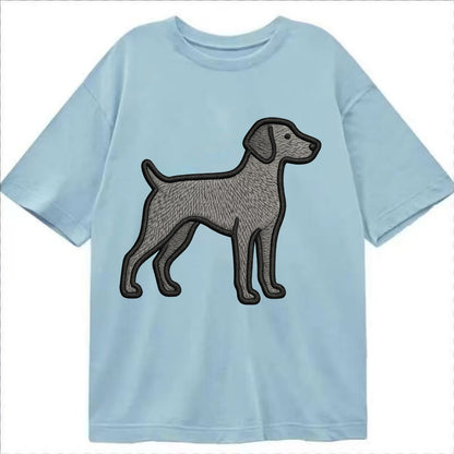 Weimaraner - Trendy gray ghost design wi - Classic T-shirt - Light Blue