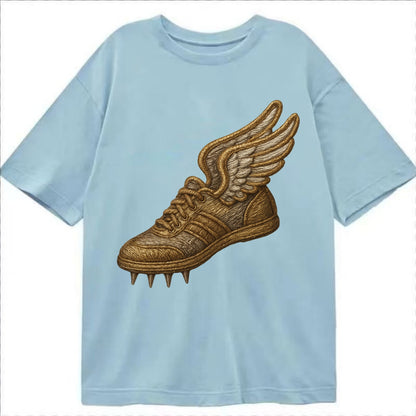 Track Shoe  - Classic T-shirt - Light Blue