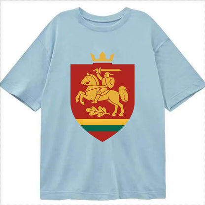 Lithuania Royal Logo  - Classic T-shirt - Light Blue