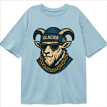 Glacier Mountain Goat - Classic T-shirt - Light Blue