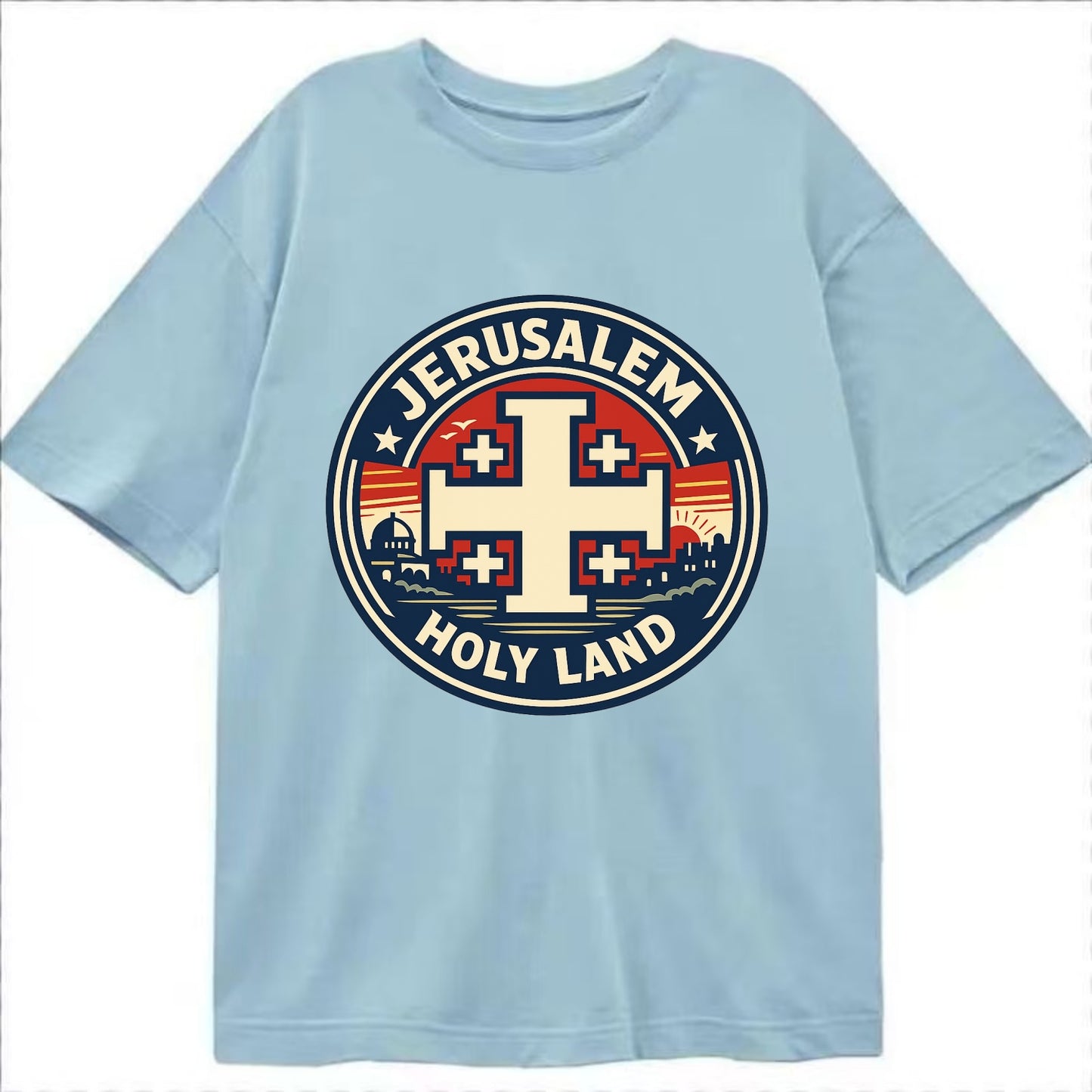 Heritage of the Cross - Classic T-shirt - Light Blue