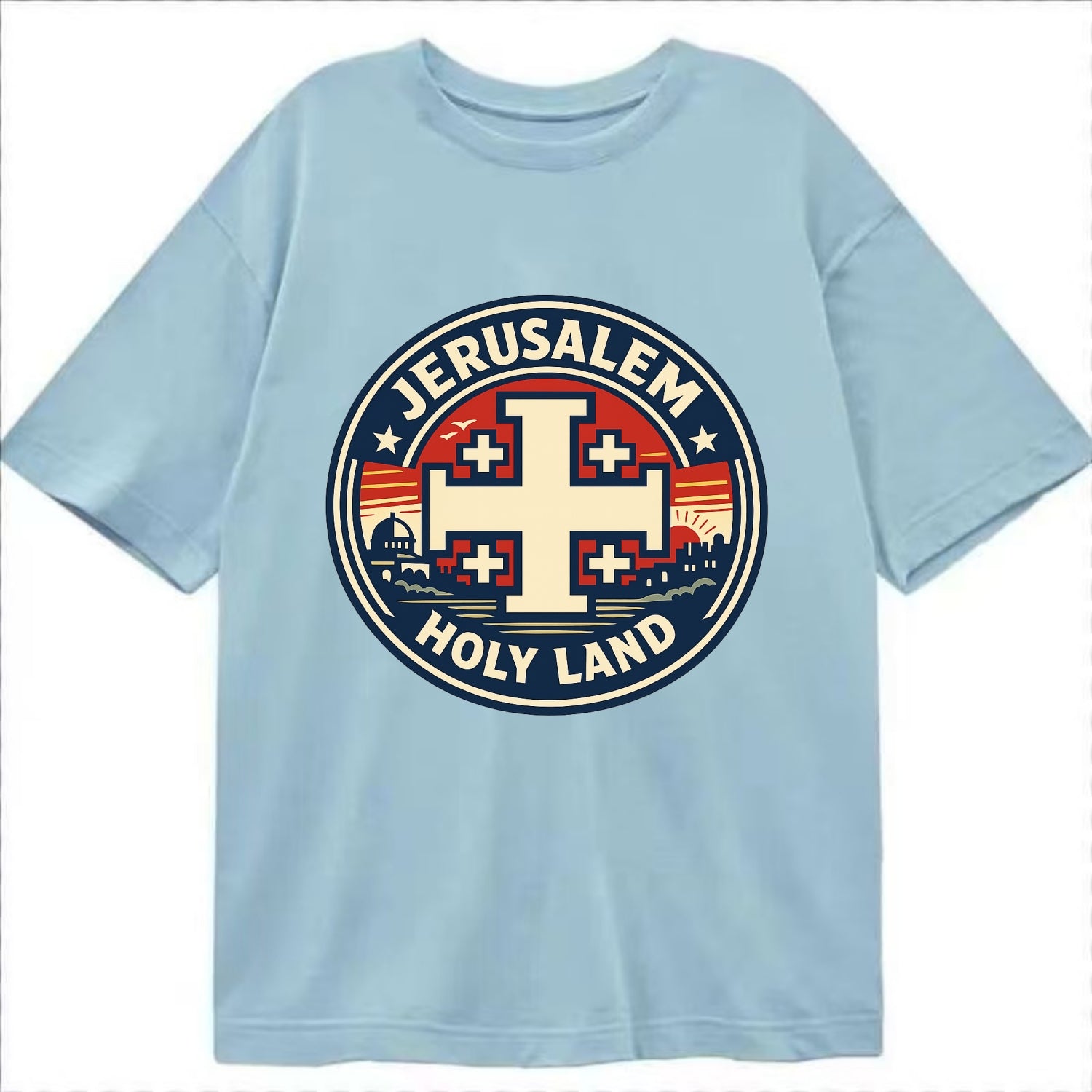 Heritage of the Cross - Classic T-shirt - Light Blue