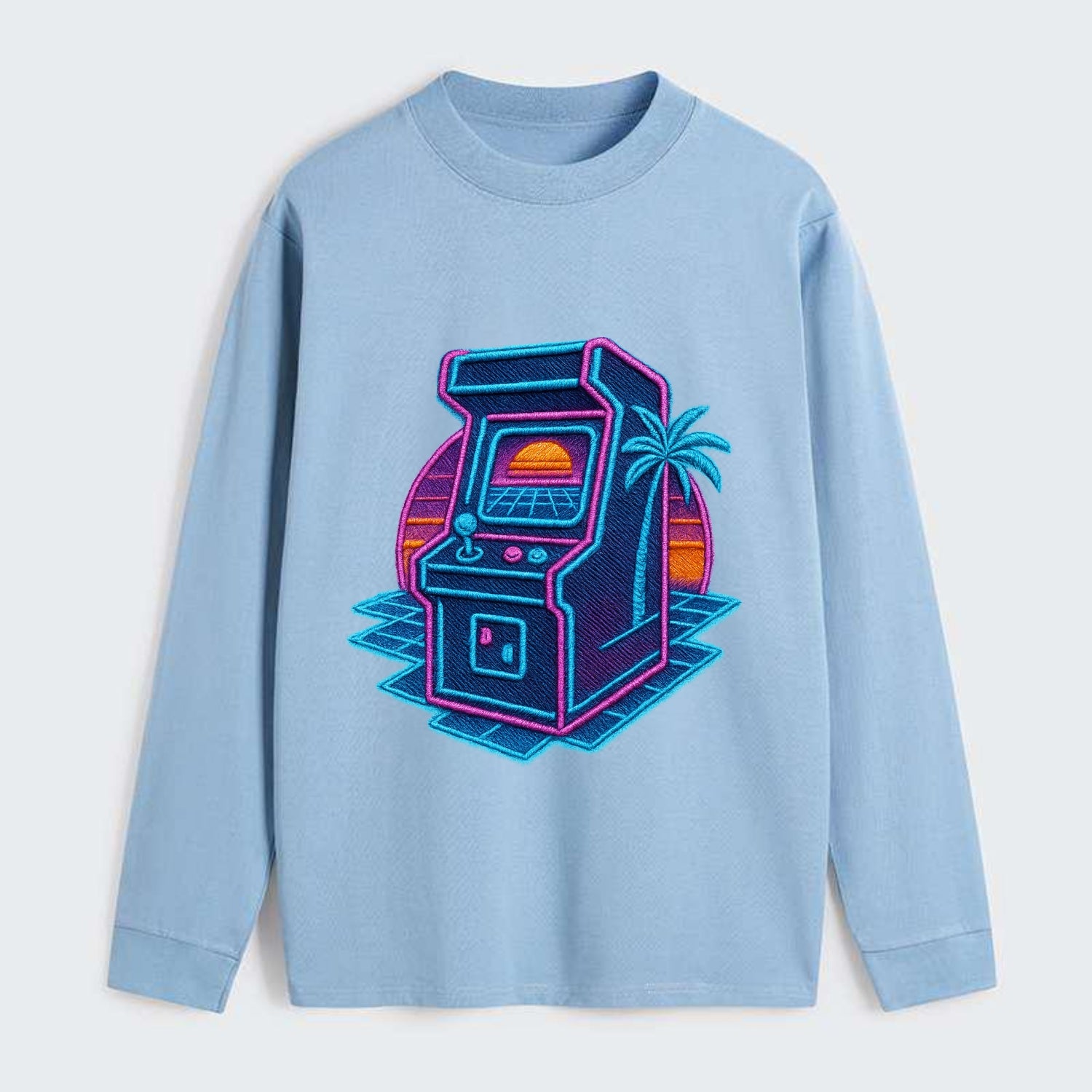 Arcade Machine - Classic Long Sleeve Shirt - Light Blue