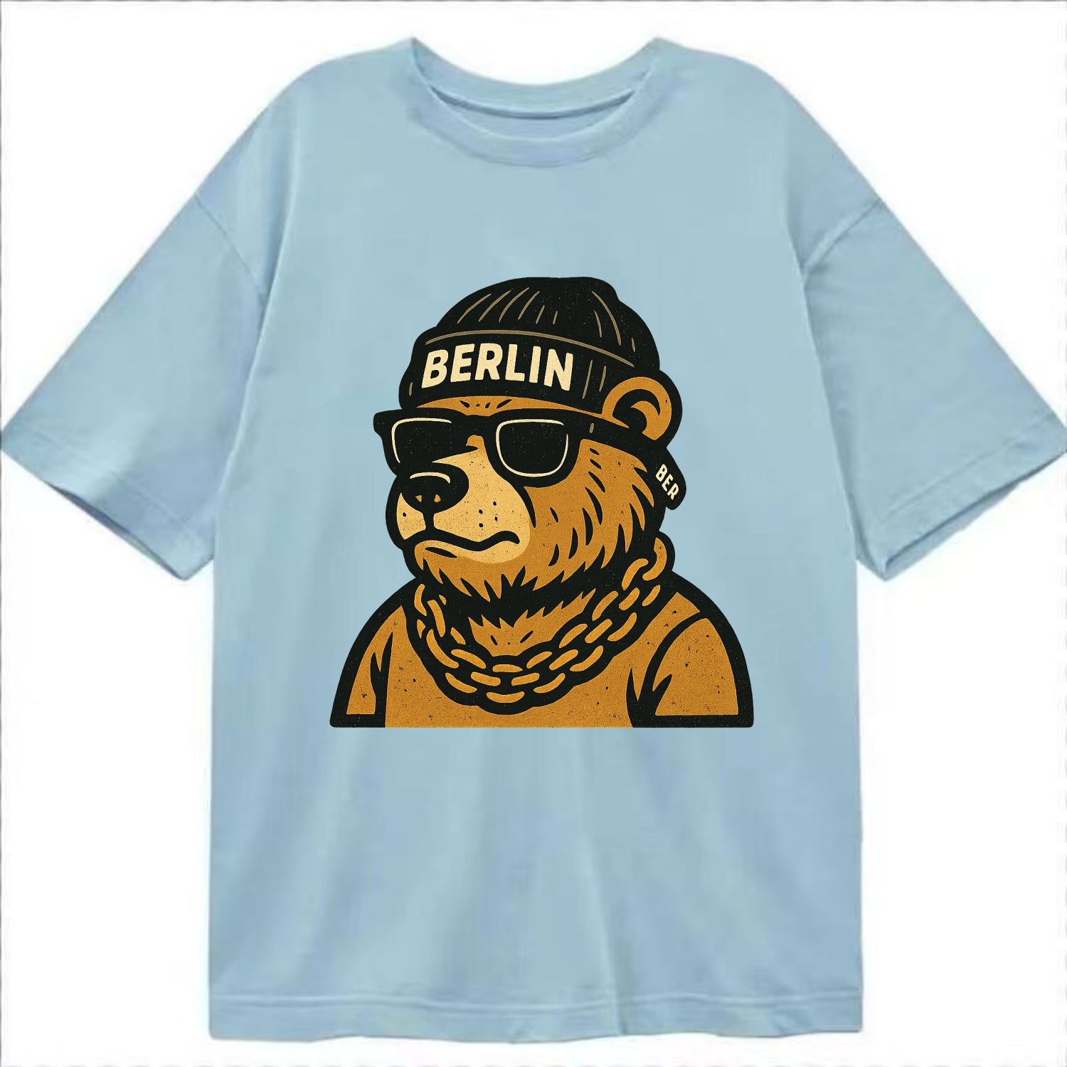Berlin Bear - Classic T-shirt - Light Blue