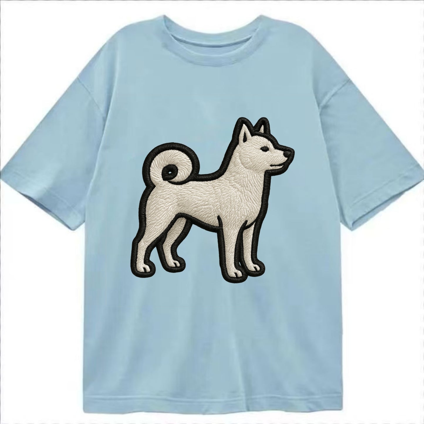 Kishu Ken - Contemporary white hunter de - Classic T-shirt - Light Blue