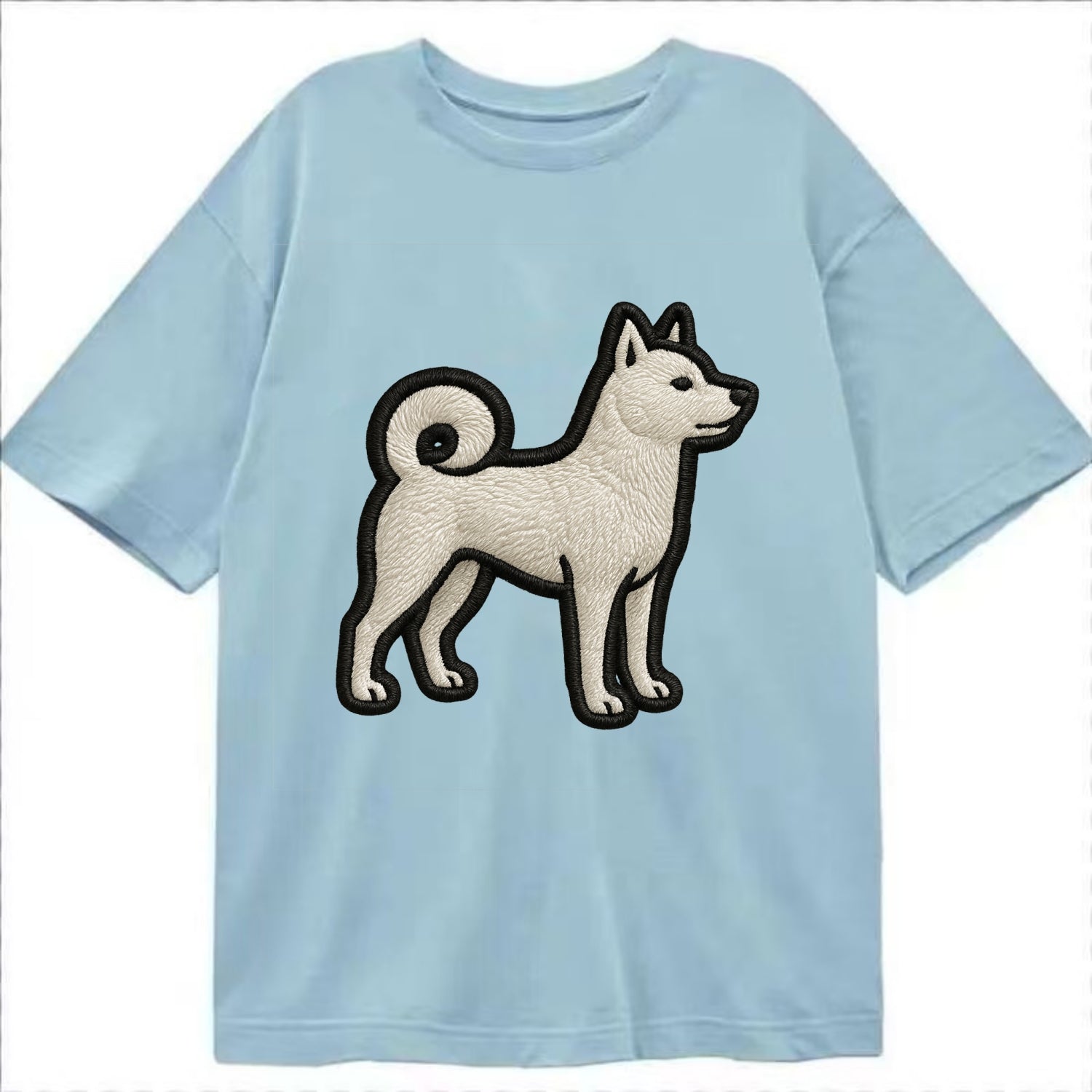 Kishu Ken - Contemporary white hunter de - Classic T-shirt - Light Blue