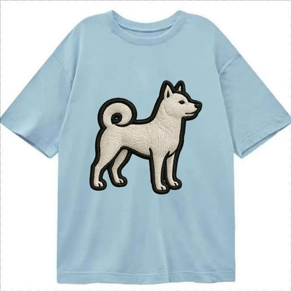 Kishu Ken - Contemporary white hunter de - Classic T-shirt - Light Blue