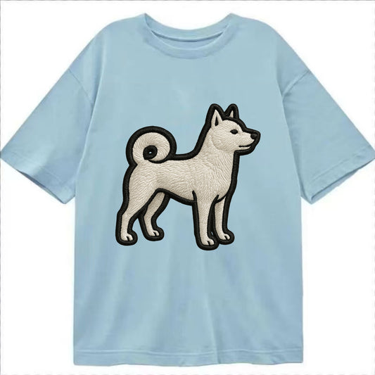 Kishu Ken - Contemporary white hunter de - Classic T-shirt - Light Blue