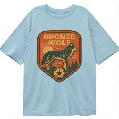 Bronze Wolf Medal  - Classic T-shirt - Light Blue