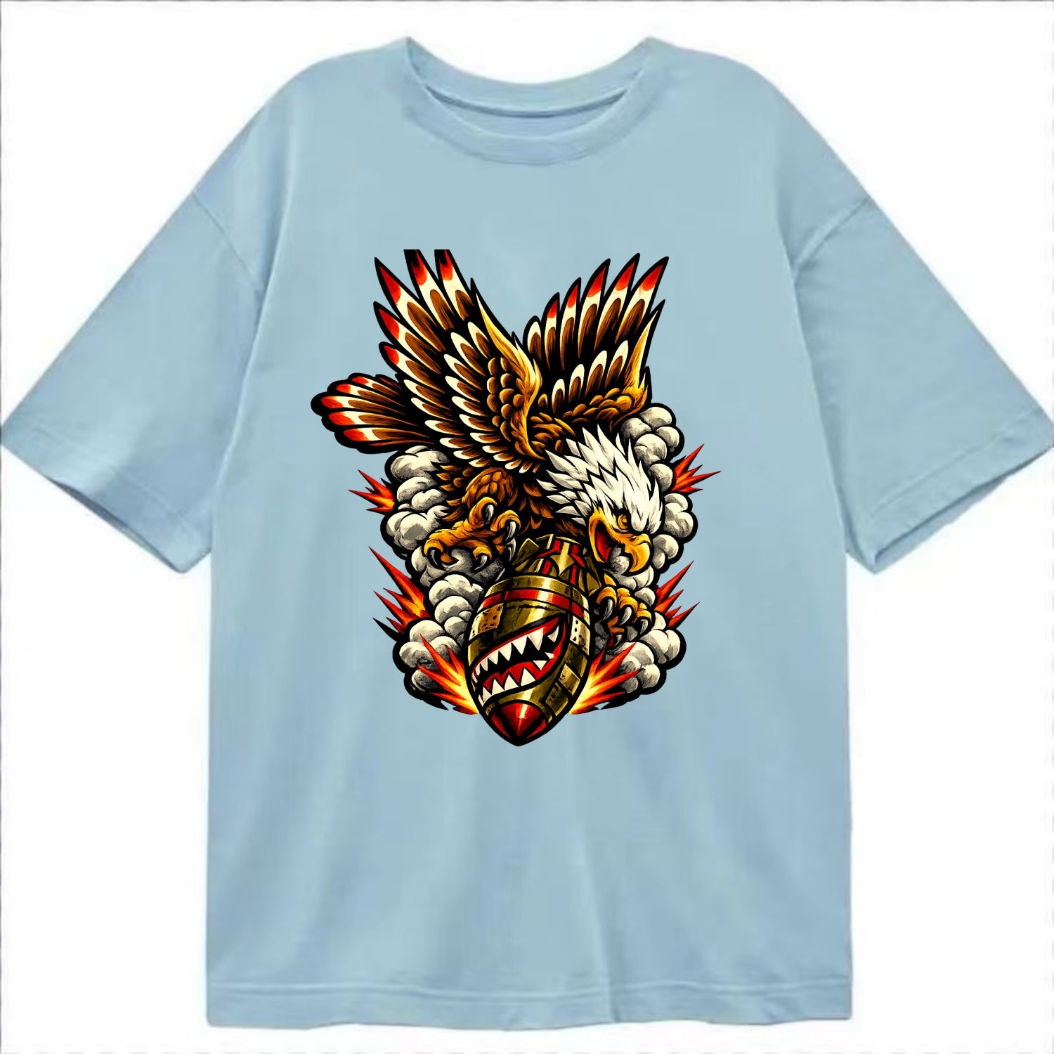 War Eagle Dive - Classic T-shirt - Light Blue