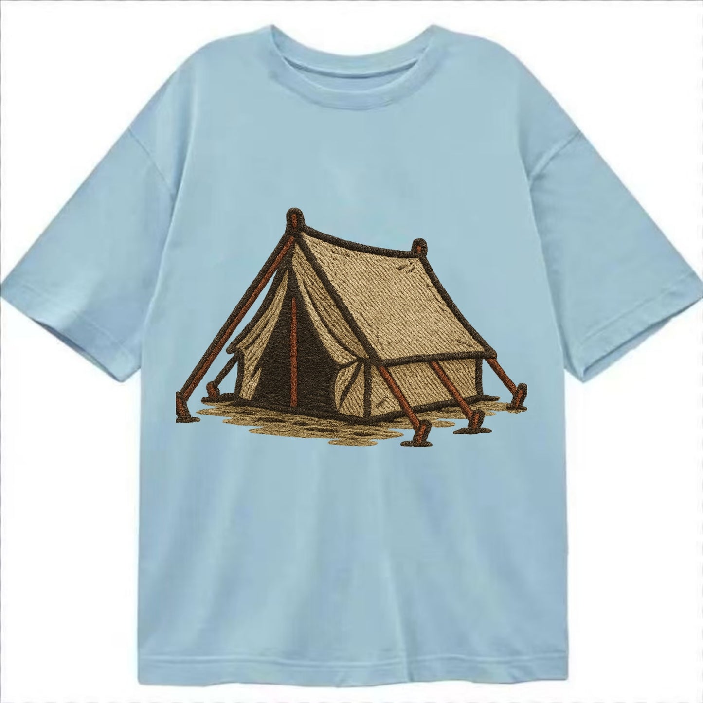 Camping Tent  - Classic T-shirt - Light Blue