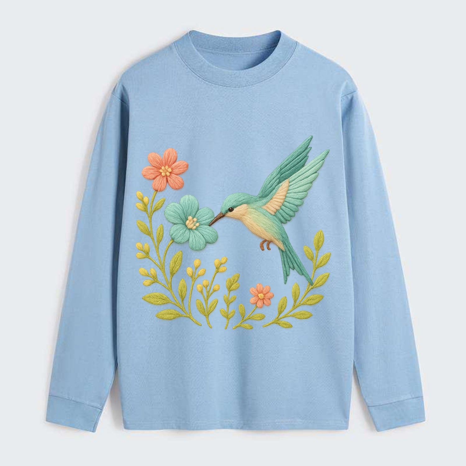 Mint Bee-Eater - Classic Long Sleeve Shirt - Light Blue