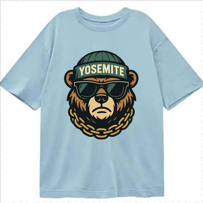 Yosemite Bear - Classic T-shirt - Light Blue