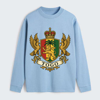 Togo Heritage Badge  - Classic Long Sleeve Shirt - Light Blue