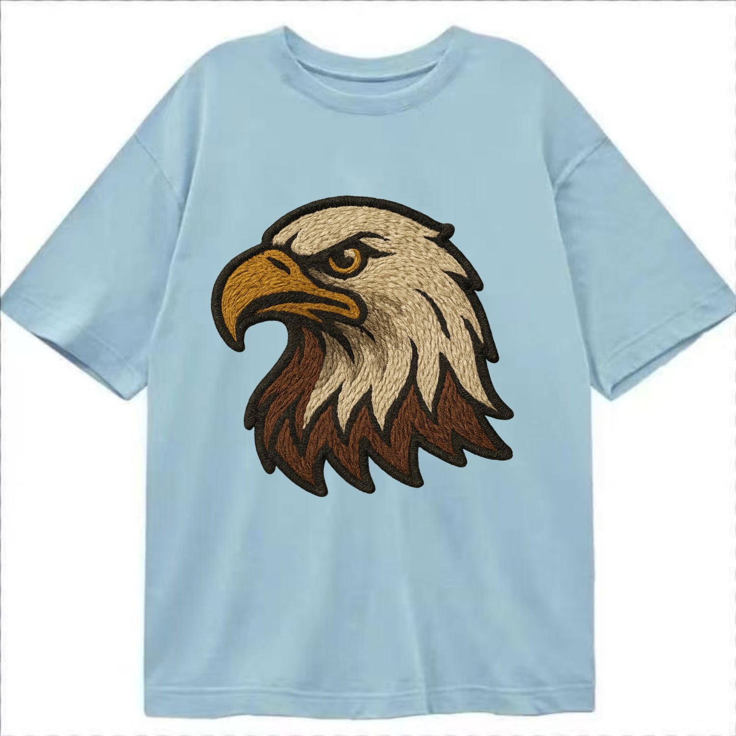 American Eagle Head  - Classic T-shirt - Light Blue