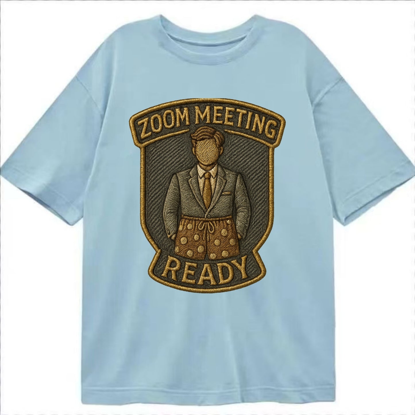 Zoom Meeting Ready  - Classic T-shirt - Light Blue