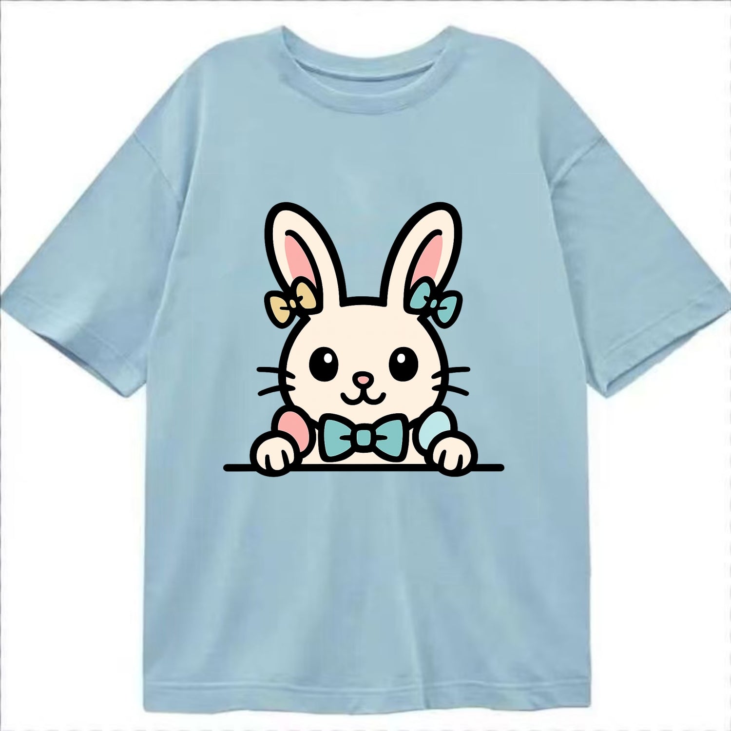 Easter Bunny  - Classic T-shirt - Light Blue