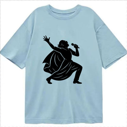 Opera singer powerful finale - Classic T-shirt - Light Blue