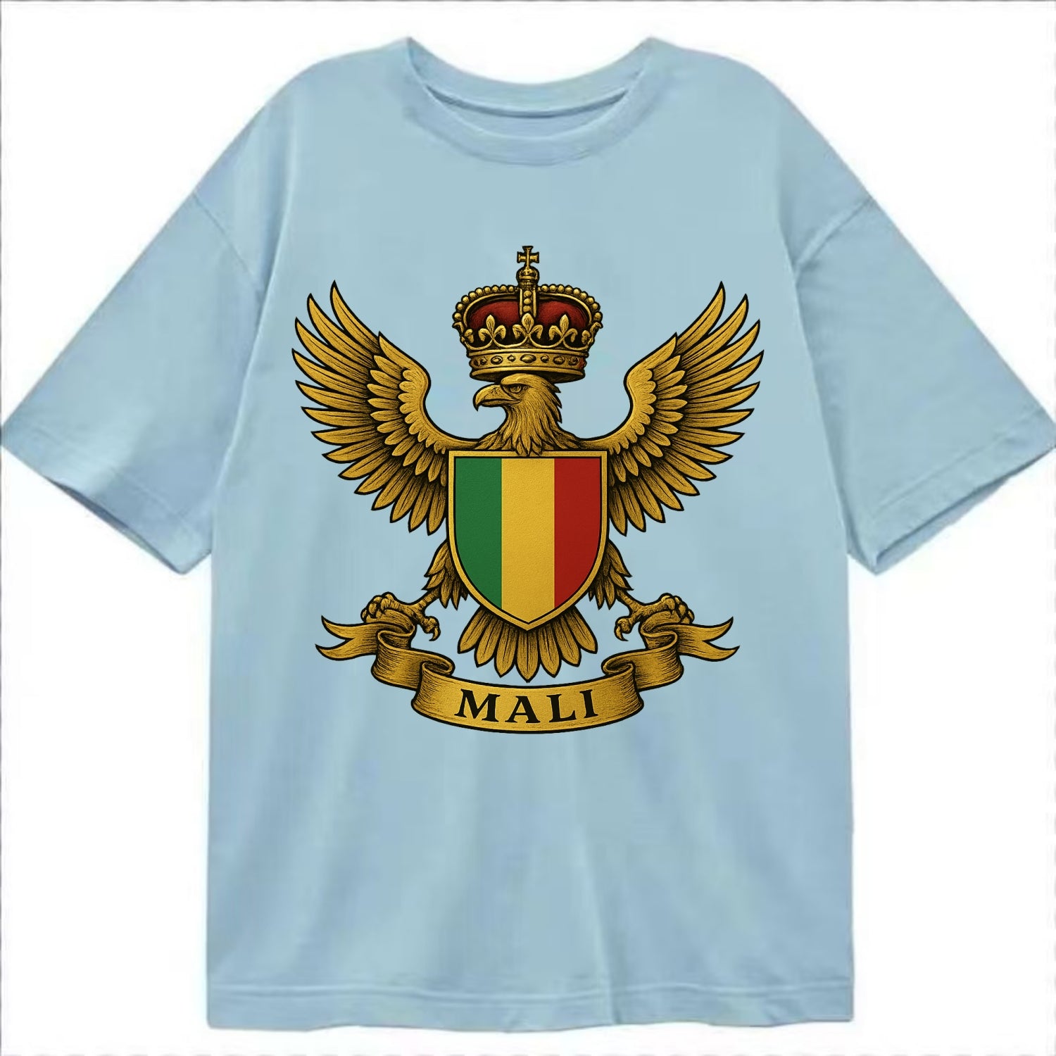Mali Royal Logo  - Classic T-shirt - Light Blue